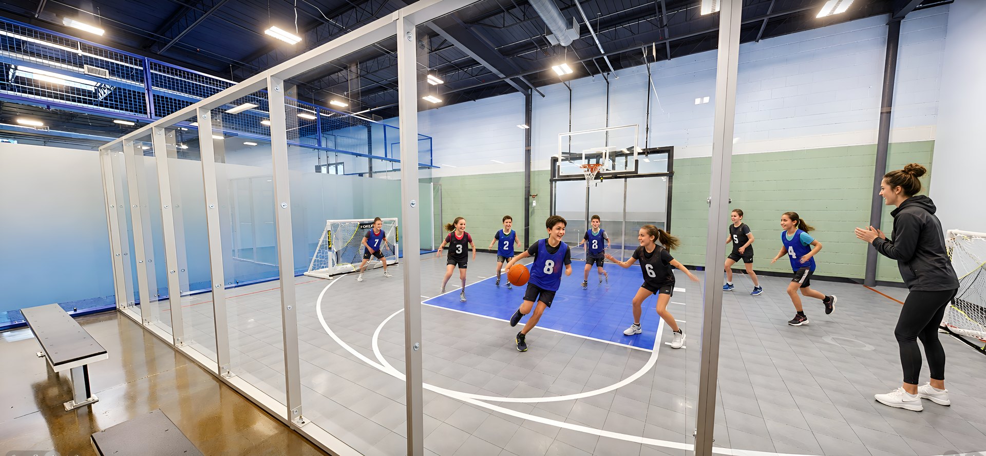 Kids on the court at Rookie + Ace