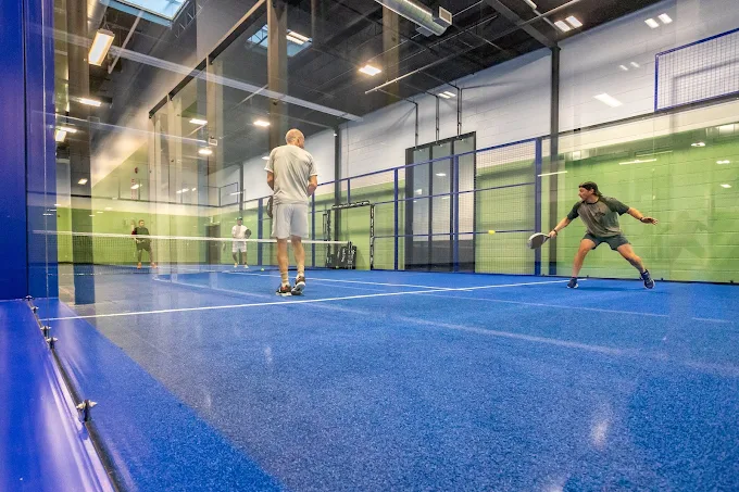 Padel court in action